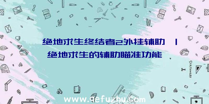 「绝地求生终结者2外挂辅助」|绝地求生的辅助瞄准功能